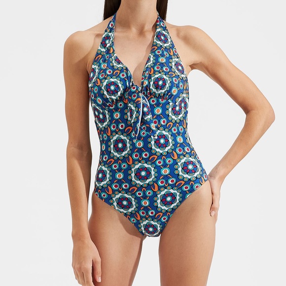 LA DOUBLEJ Bow Bather One Piece Swimsuit sz M 325$ - Picture 2 of 10